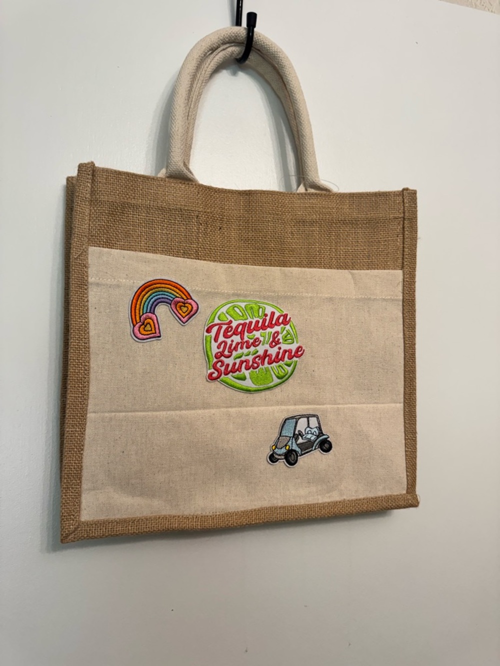 Tequila and Sunshine Handmade Patch Tote